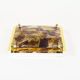 Brass and murano glass flush mount light by La Murrina Italy