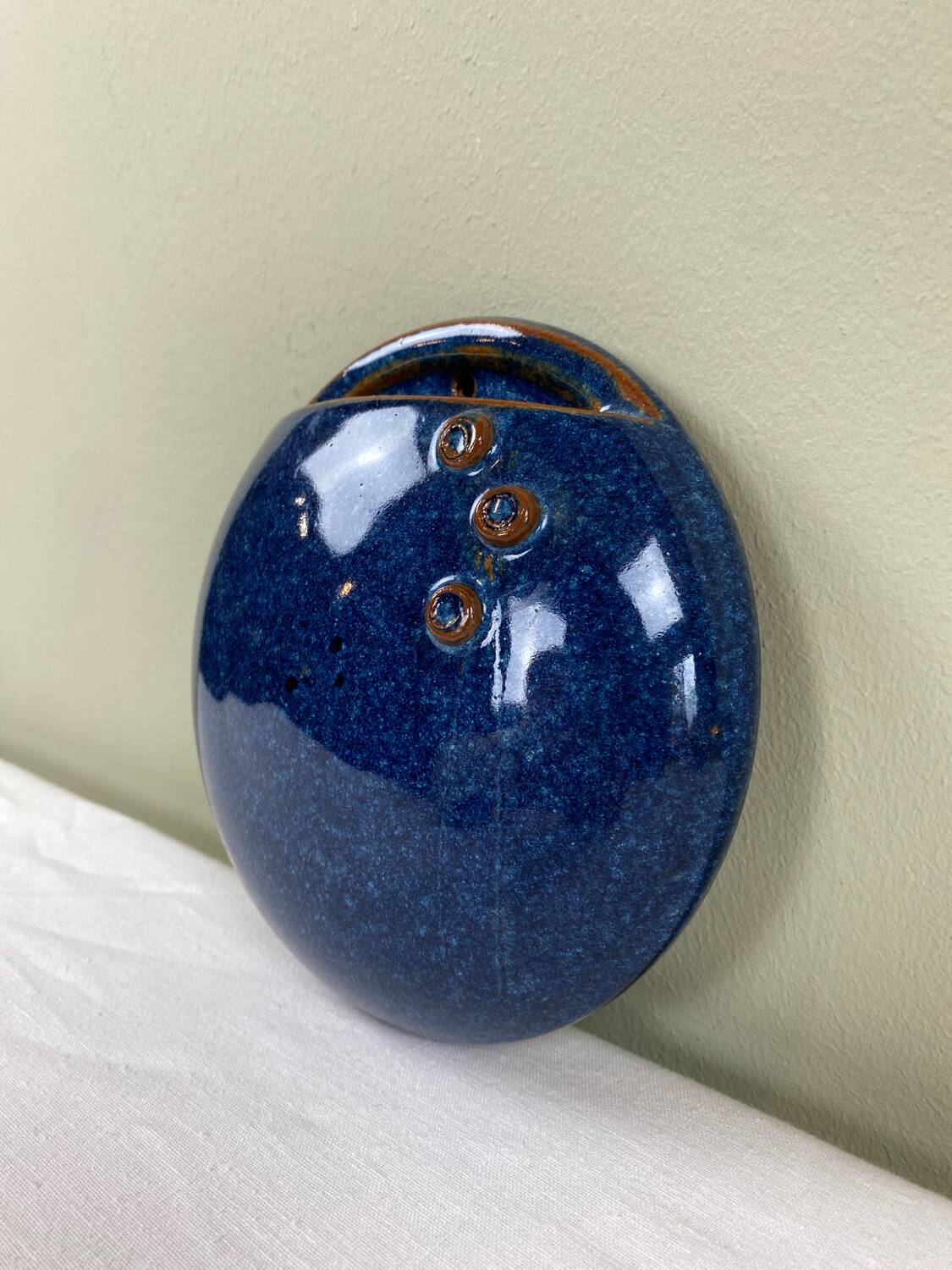 Handcrafted wall vase
