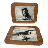 Birds trivet by Bernard Buffet vintage