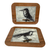 Birds trivet by Bernard Buffet vintage