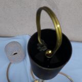 Metal and glass chandelier