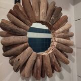Driftwood mirror, sun shape