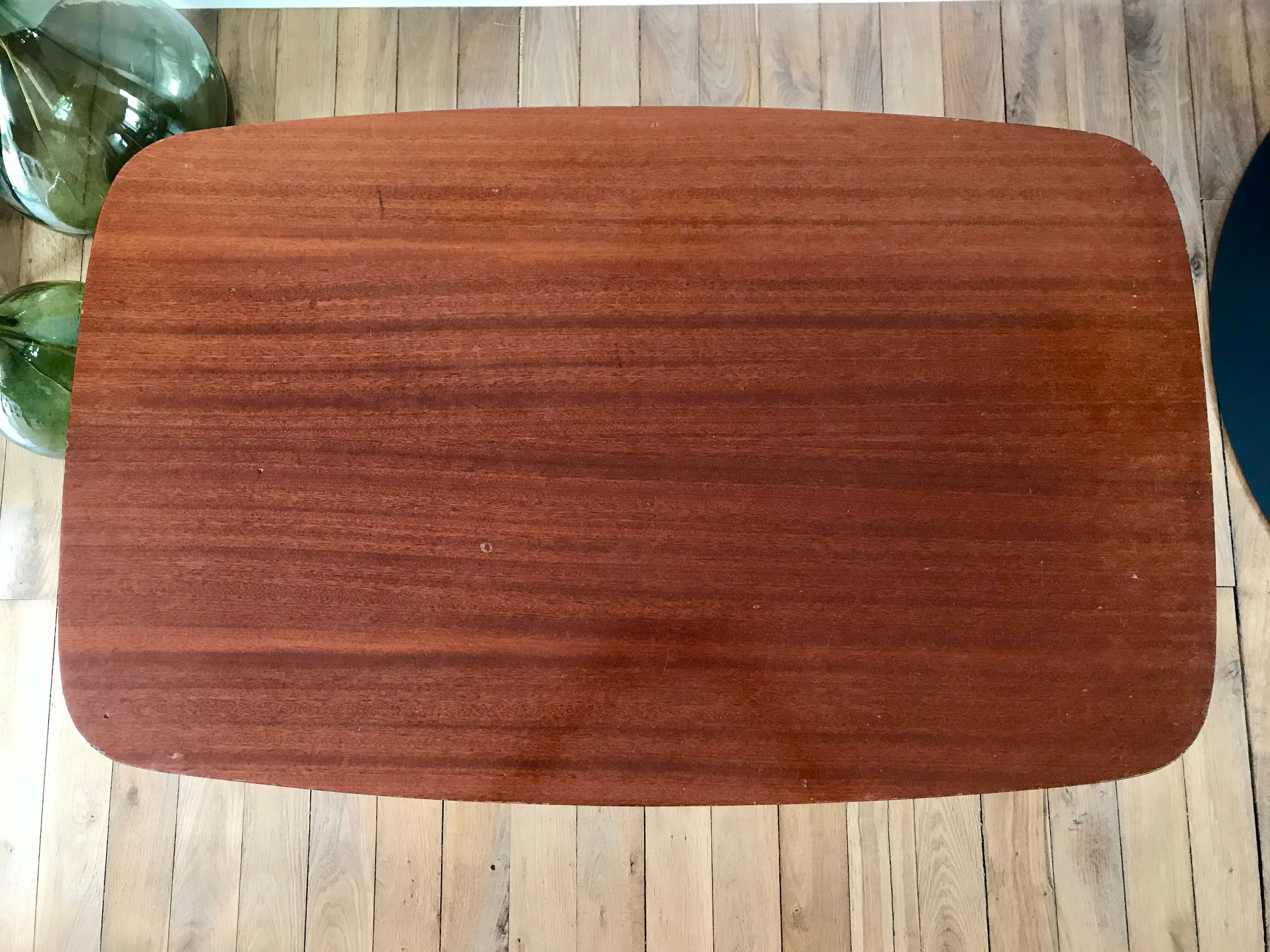 Table console in beech wood 50s