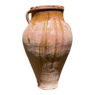Ancient terracotta pottery jar