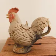 Carafe, vintage teapot Rooster • Ceramic