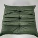 Togo set of armchair and pouf in moss velvet