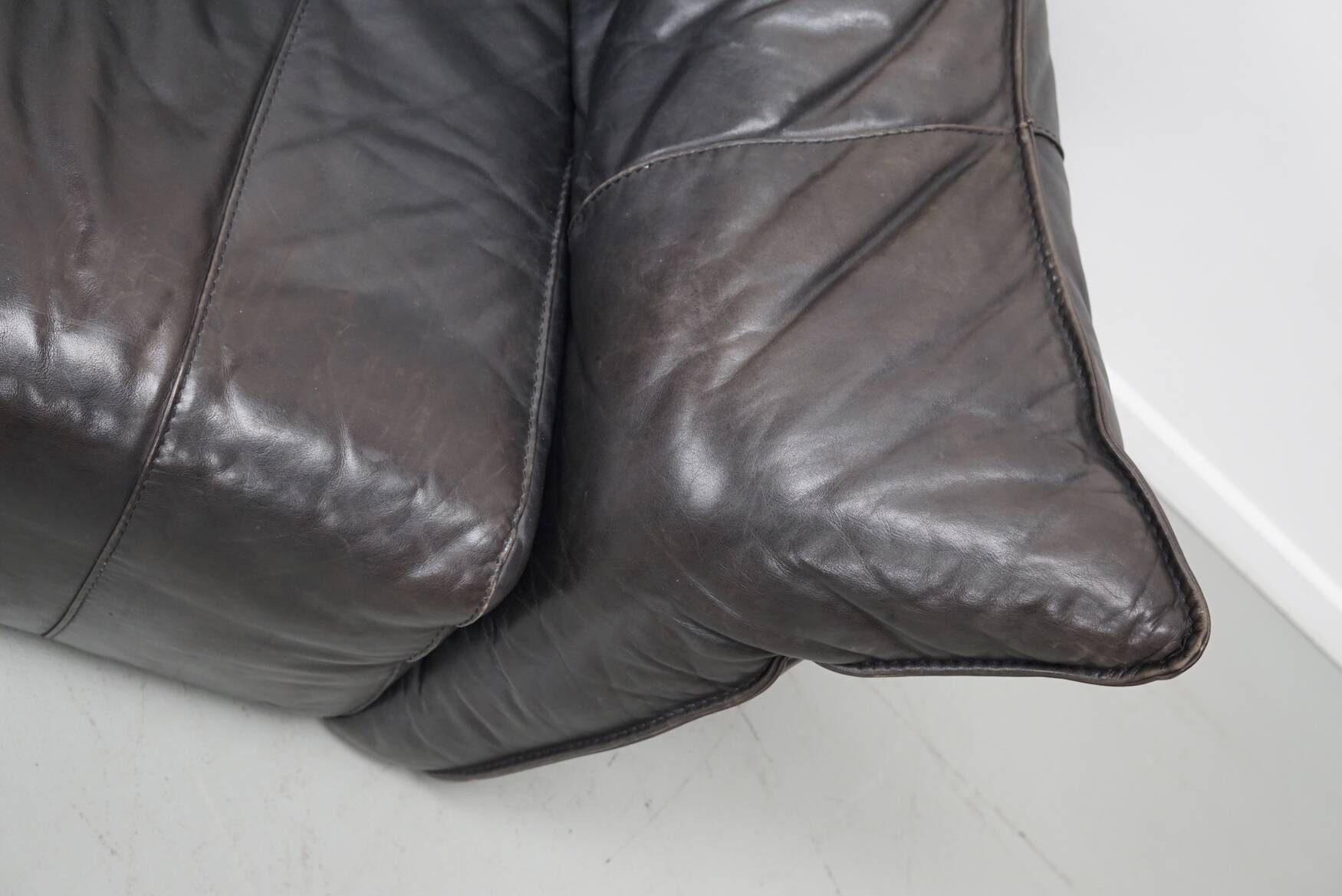 Brown Leather Andes Sofa by Gerard van den Berg for Montis, 1970s