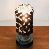 Brutalist tin lamp, Italy 1960s