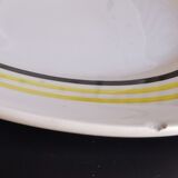 6 old flat plates mismatched Terre de Fer