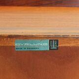 Rolling bar cabinet in rosewood by Dyrlund, Denmark, 1960s.