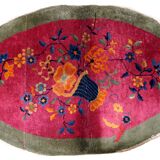Former carpet oval chinese 89x 150cm, 1920