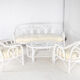 Bleached rattan living room