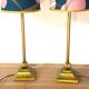 Paire de lampes vintage upcyclée - Iphigenie rose