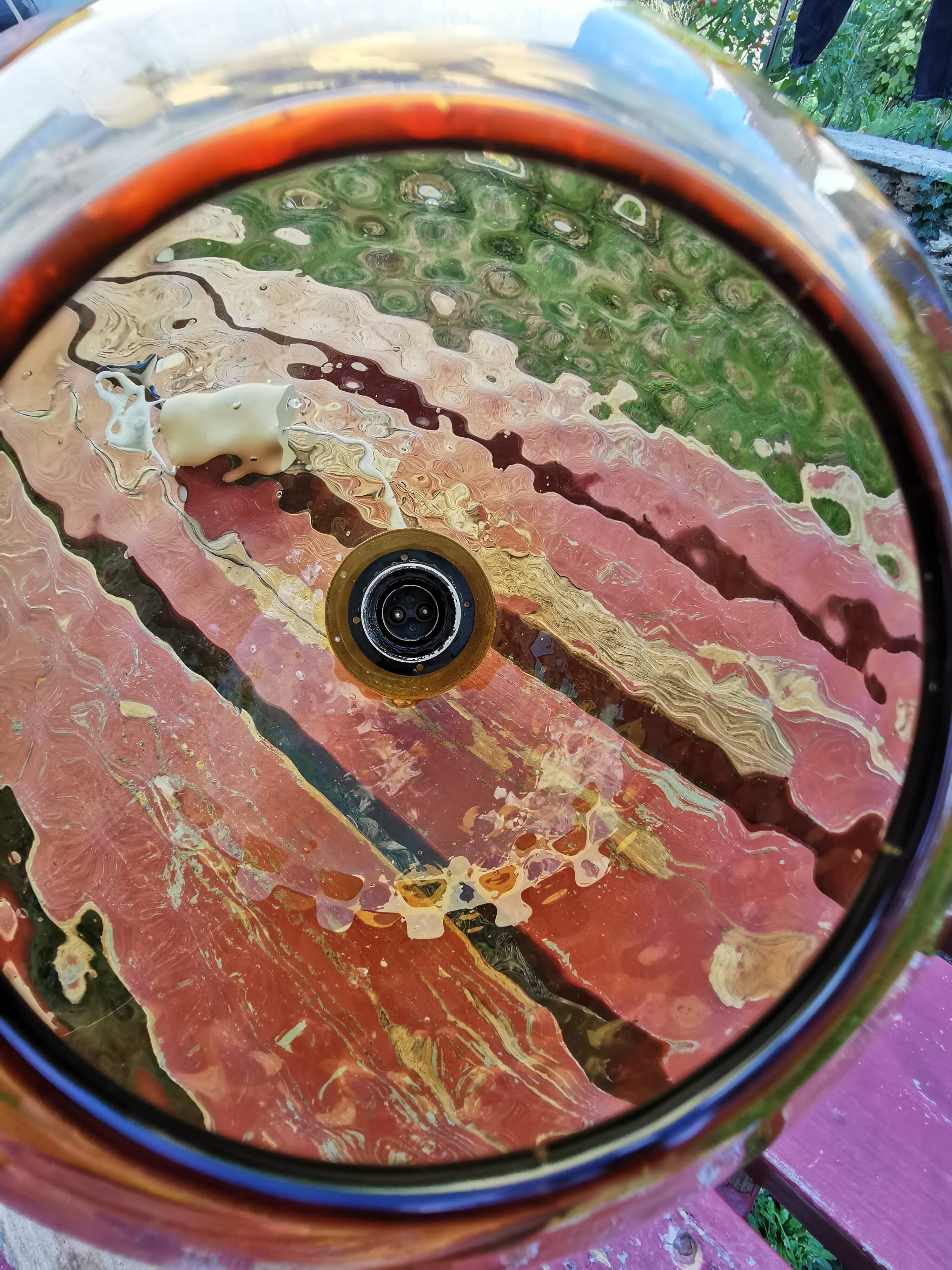 Vintage globe pendant lamp