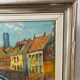 Vintage Mid Century Framed Oil Painting - Evening Walk
