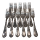 11 fourchettes à dessert métal argenté orfèvre Ercuis LXV 29 18.9cm