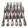 11 fourchettes à dessert métal argenté orfèvre Ercuis LXV 29 18.9cm