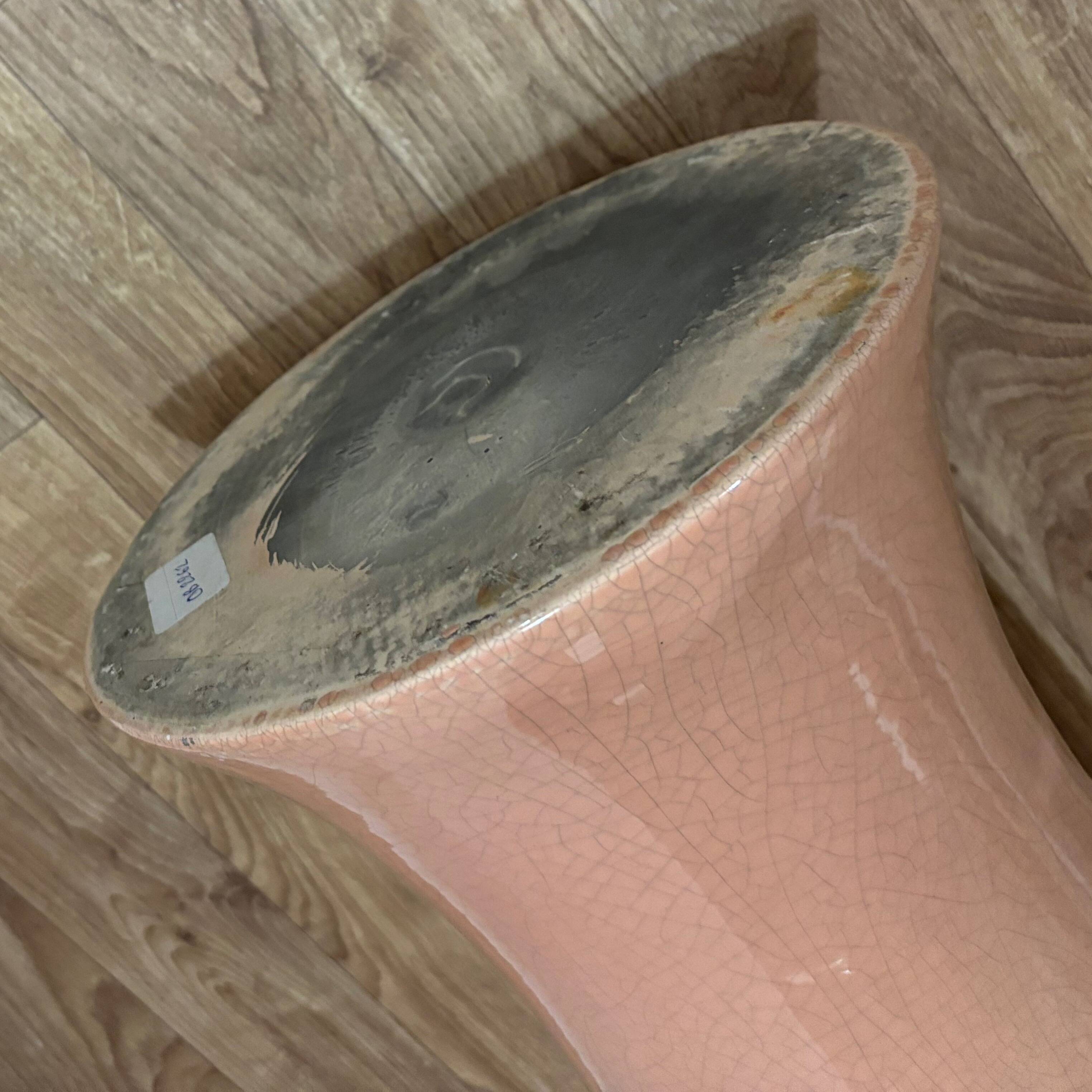 XXL pink ceramic vase