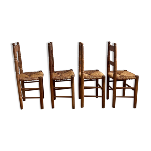 4 chaises art populaire