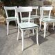 Series of 6 white Baumann Bistro