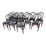 14 chaises bistrot N°18 en bois courbé