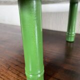 Table with 3 wood and bamboo trays