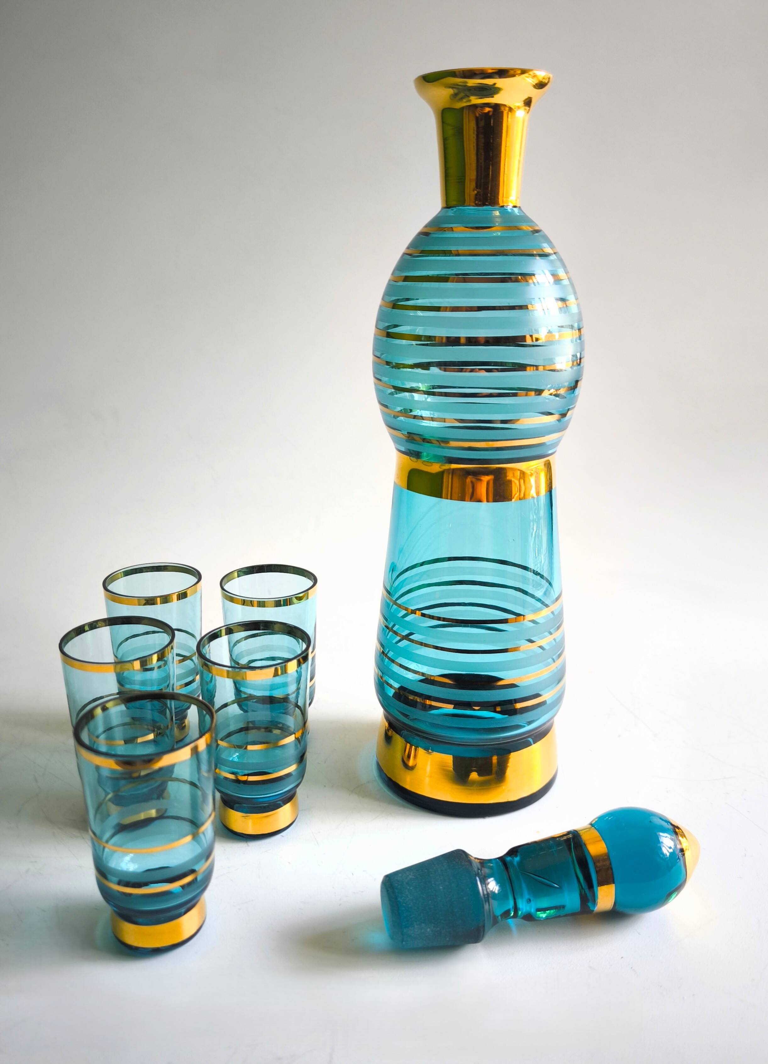 Mid Century Modern liquor set Toscana 1960s