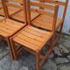 Set of 8 pine chairs
