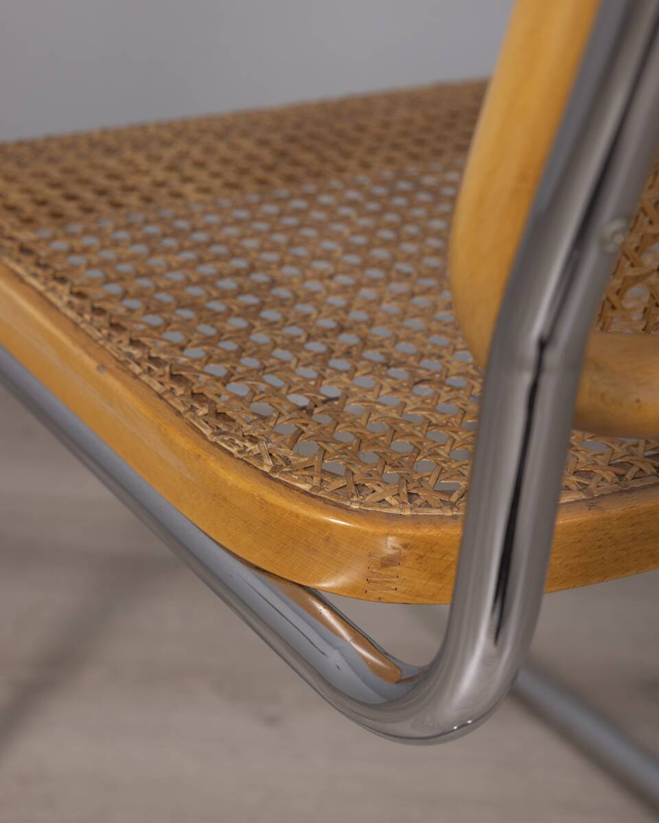 SET OF 4 VINTAGE CHAIRS FROM THE 1960S, CESCA MODEL, DESIGNED BY MARCEL BRE