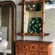 Old bamboo mirror 46x60cm