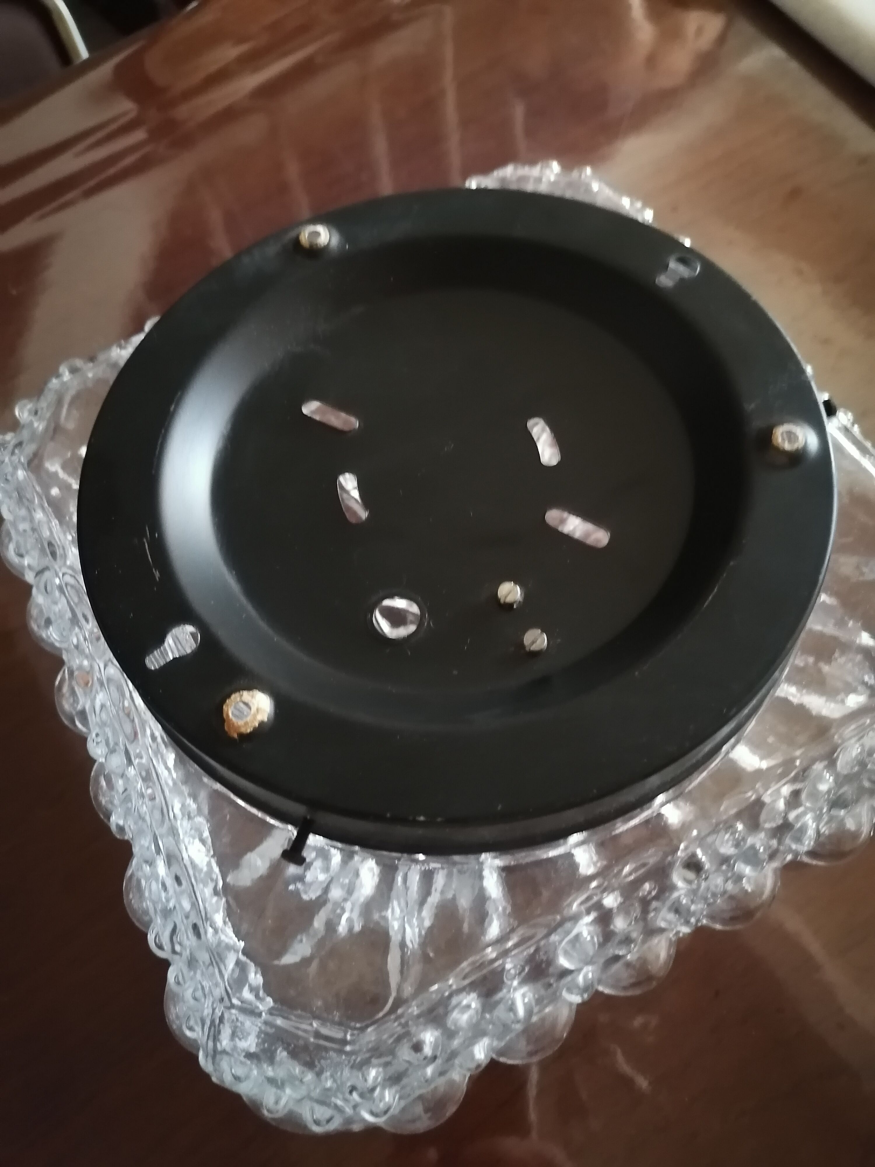 Set of 2 new bubble glass ceiling lamps 1960-1970