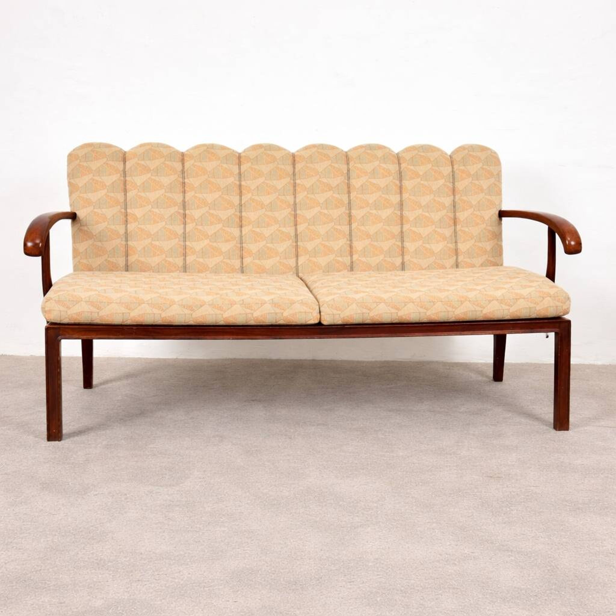 Dining room bench and armchair set, Vienna-Budapest, circa 1930.