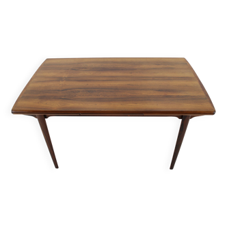 Table à manger extensible en bois danois des années 1960