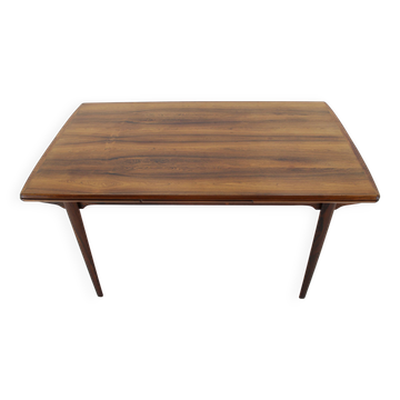 Table à manger extensible en bois danois des années 1960