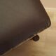 Brown leather armchair, Italian design, 1960s, production: Italy