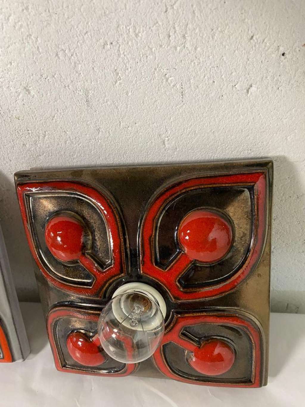 Vintage lava wall lamps