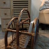 Dark bamboo magazine holders