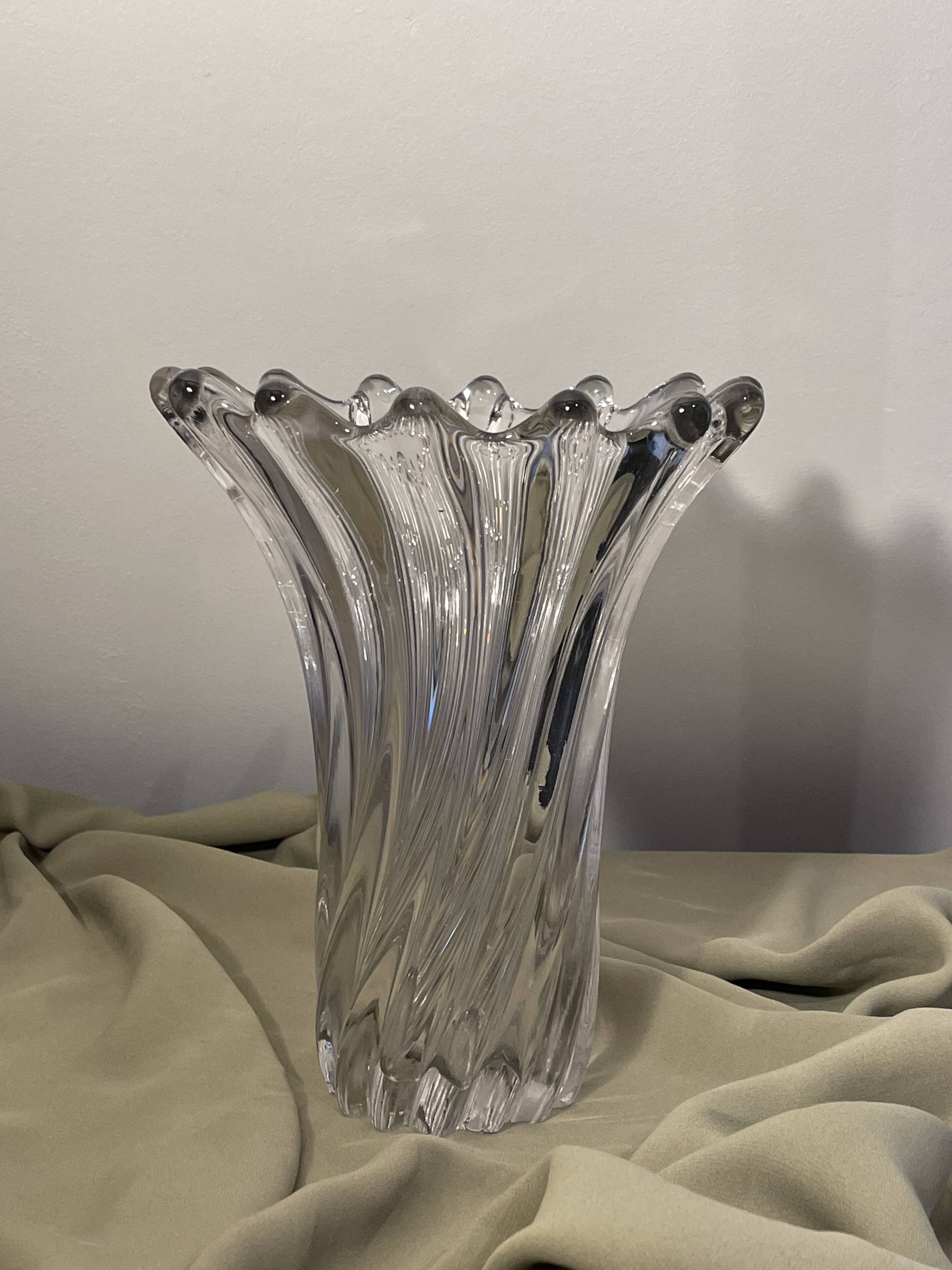 Twisted Glass Vase