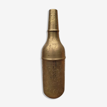 Brass wine bottle cover