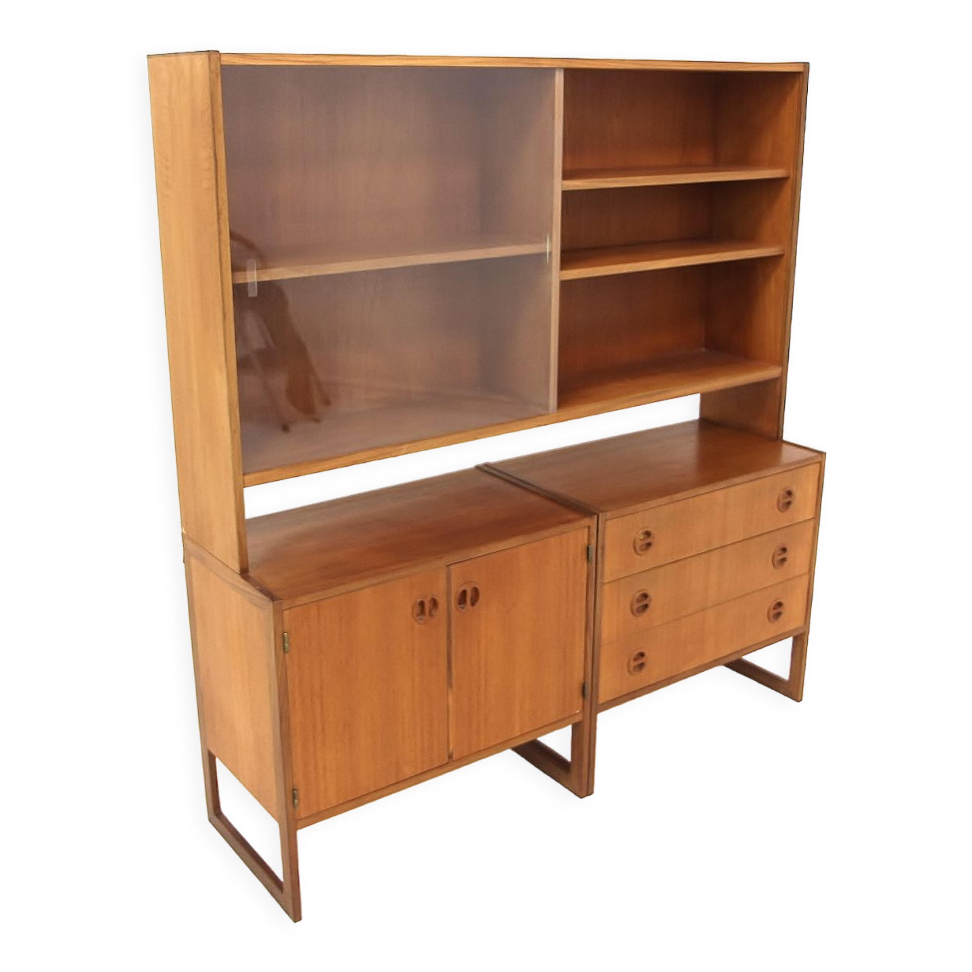 "Double" teak Scandinavian chest of drawers, Möbel-IKEA, Sweden, 1960