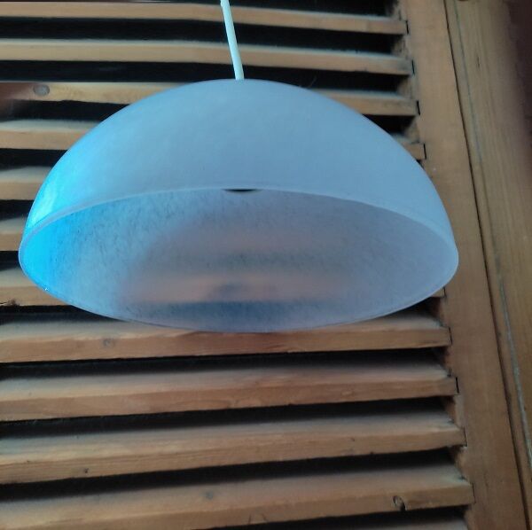 Suspension lampshade corole glass Clichy pale pink dp 1122107