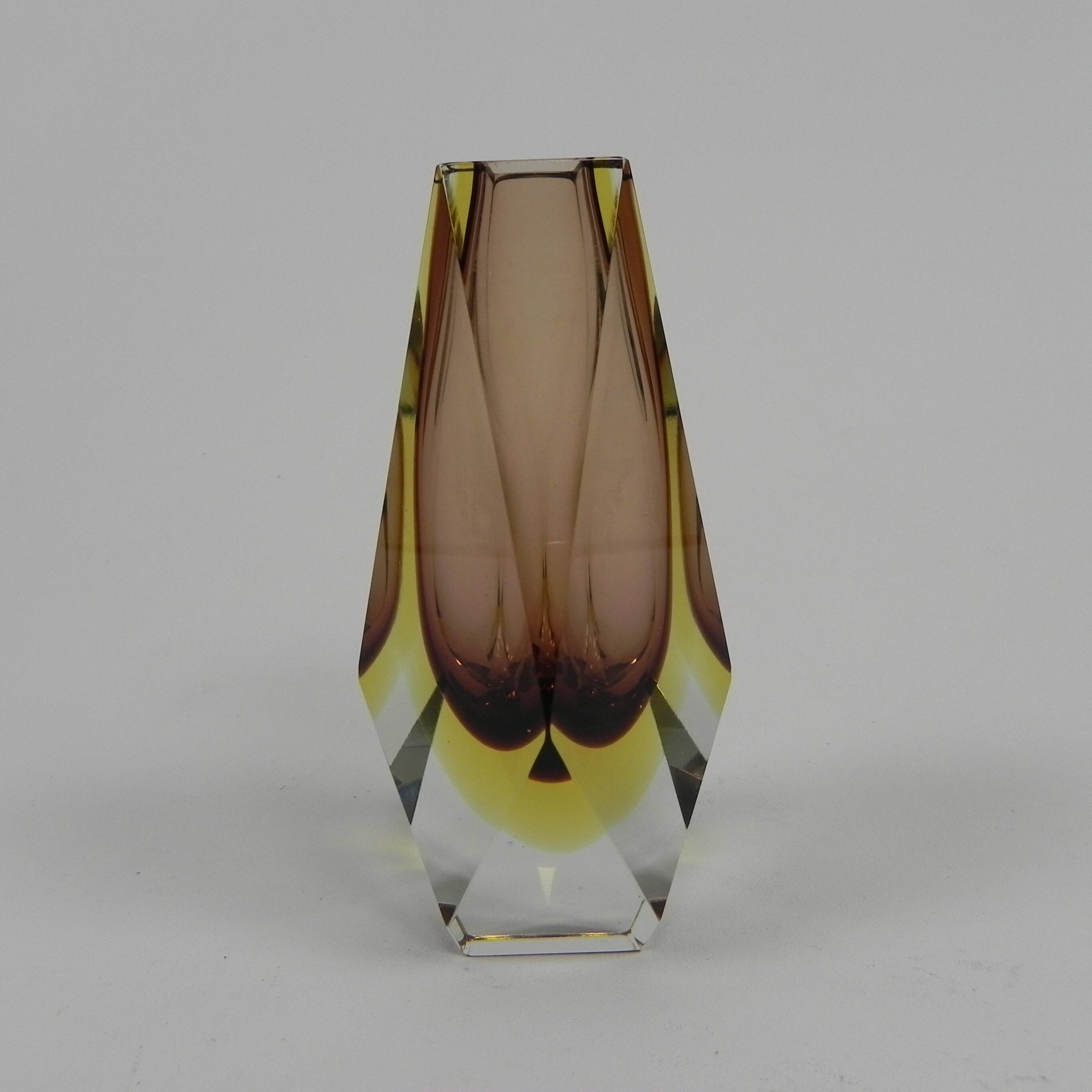 Murano Sommerso vase 16 cm high, 1960s