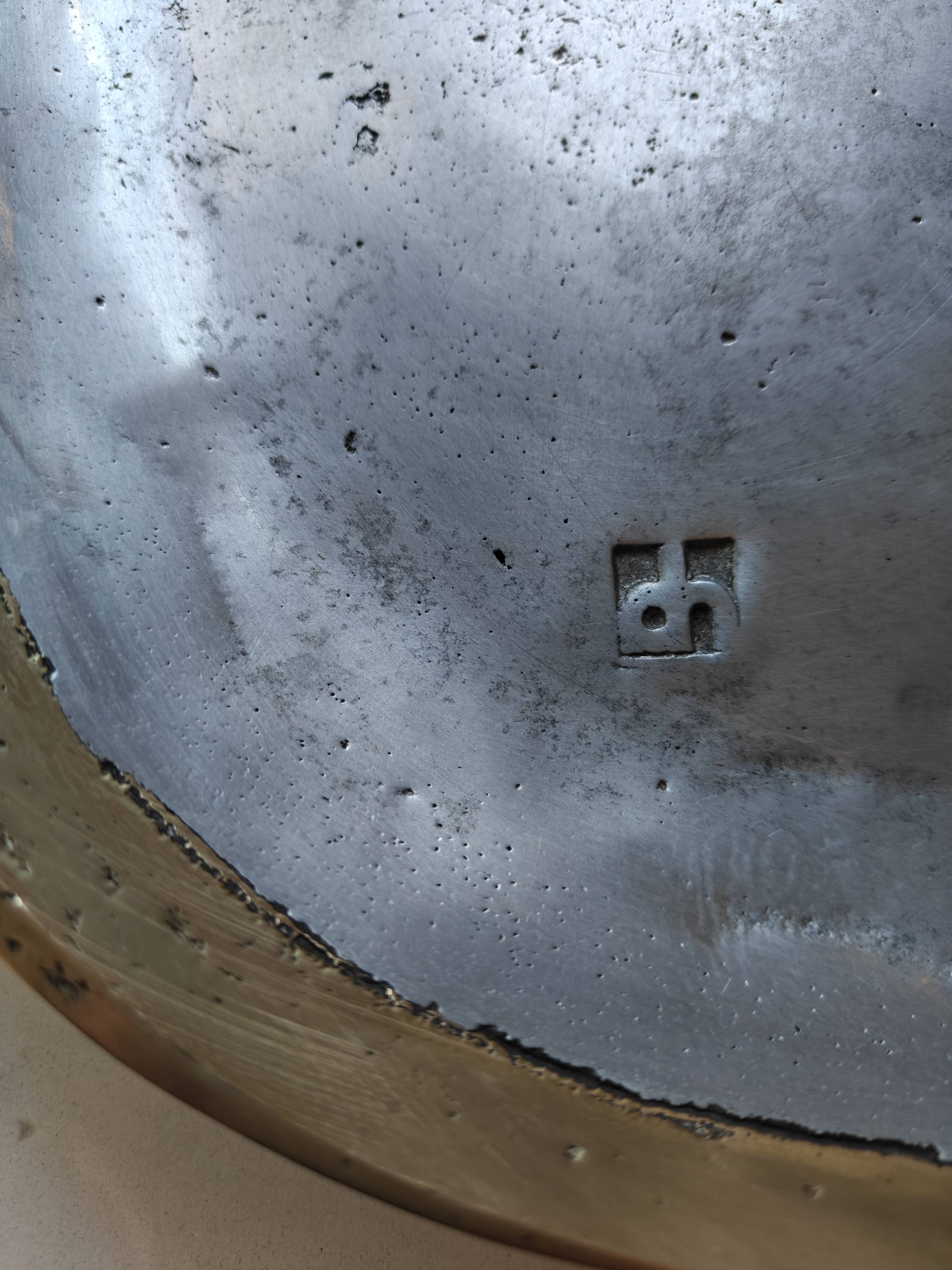 Brutalist plateau sculpture by David Marshall.