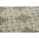 1970s vintage Turkish Oushak handmade wool cotton brown area rug 195x283