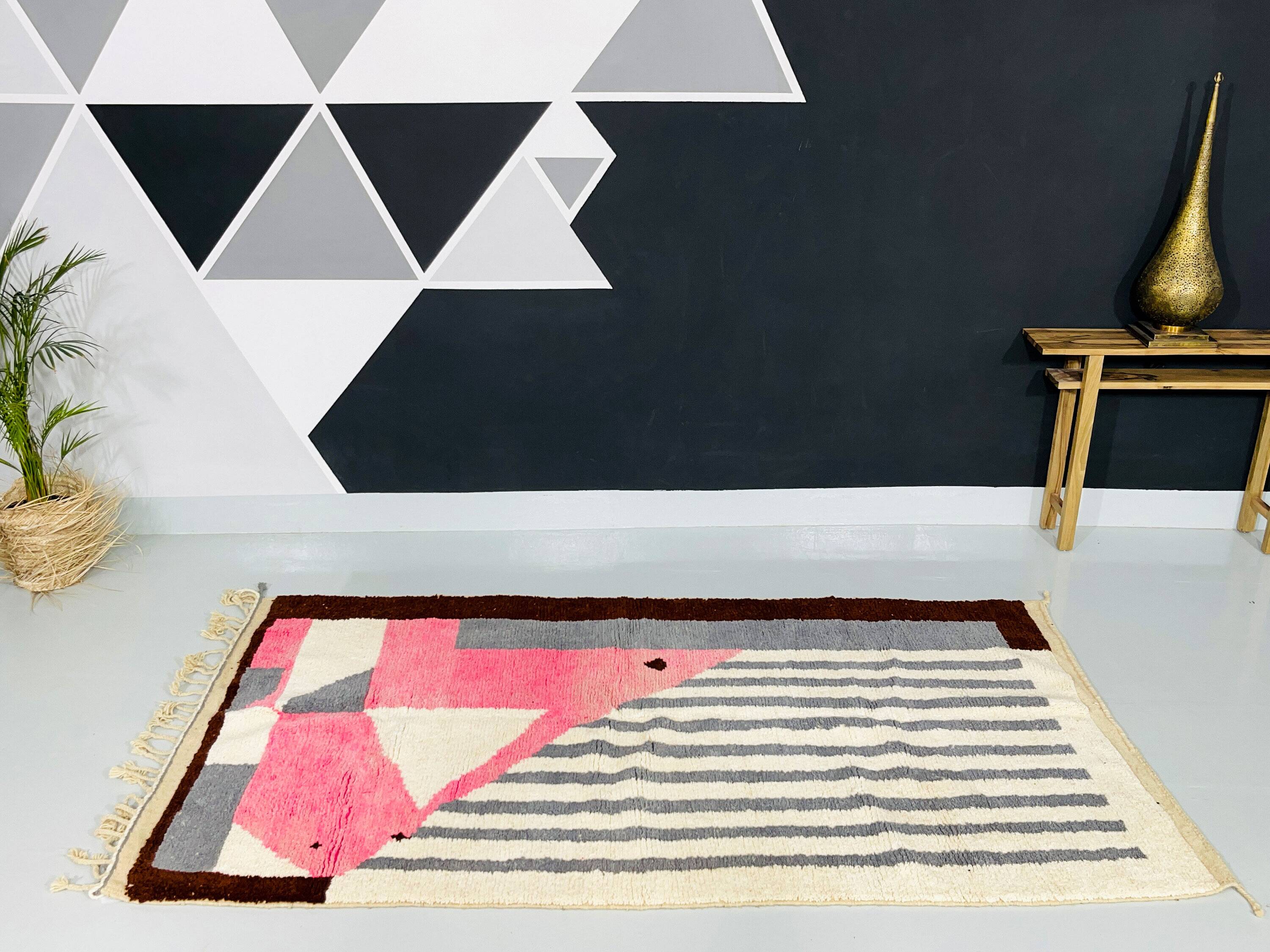 Handmade artisanal Berber rug 2.5x1.5 m