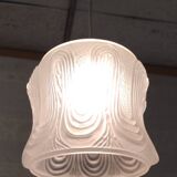 Art Deco portable lamp in glass paste - mid 20th century