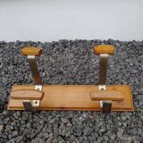 Vintage metal and wood coat hook