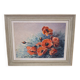 Oil on canvas – Bouquet of poppies – signed (to be deciphered) – 20th century