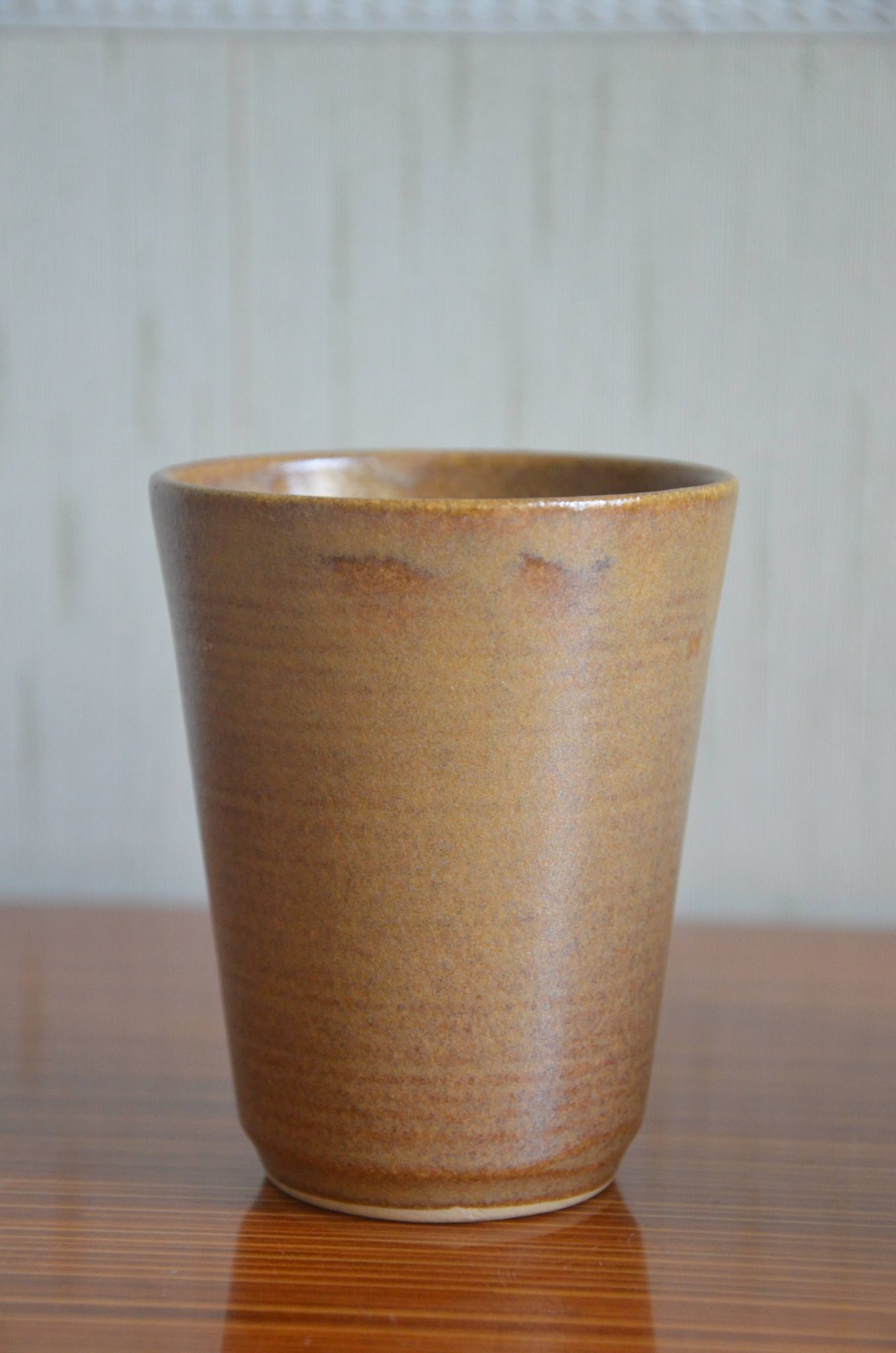 Set of 4 Digoin stoneware glasses