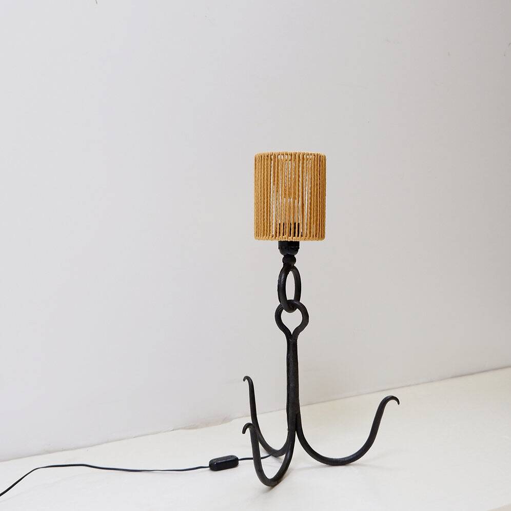 Brutalist anchor table lamp - Around 1950